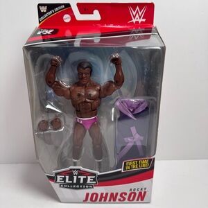 WWE Elite Collection Rocky Johnson First Time In The Line Mattel Figure